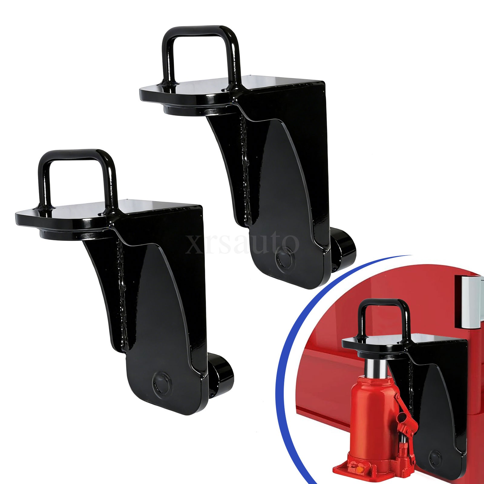 Pair Heavy Duty Shipping Container Jack Lug Leveler U-Shaped Handle 50000LBS