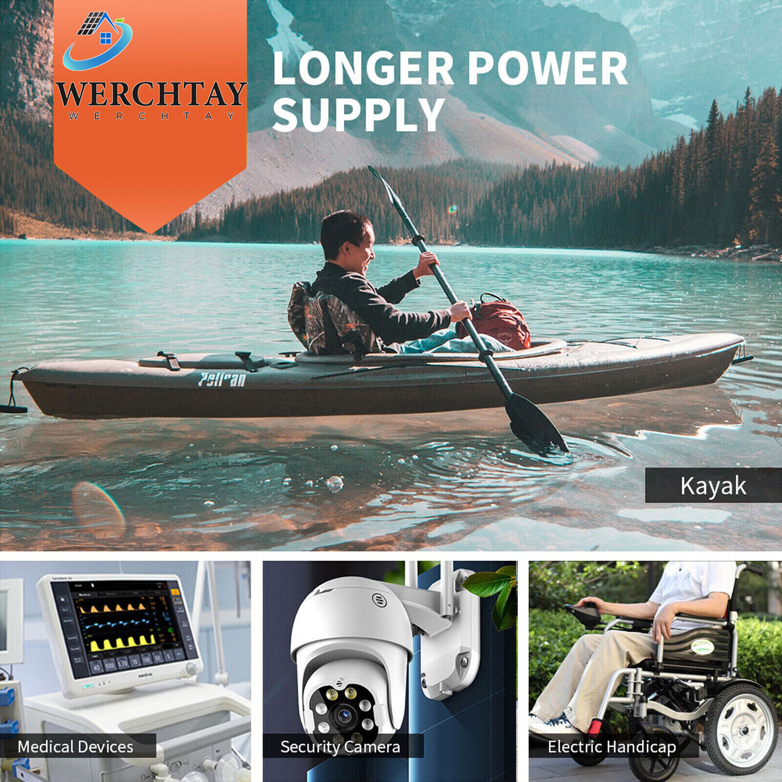 48V 100Ah LiFePO4 Lithium Battery Deep Cycles For RV Boat Home 4 Group 12V 100Ah