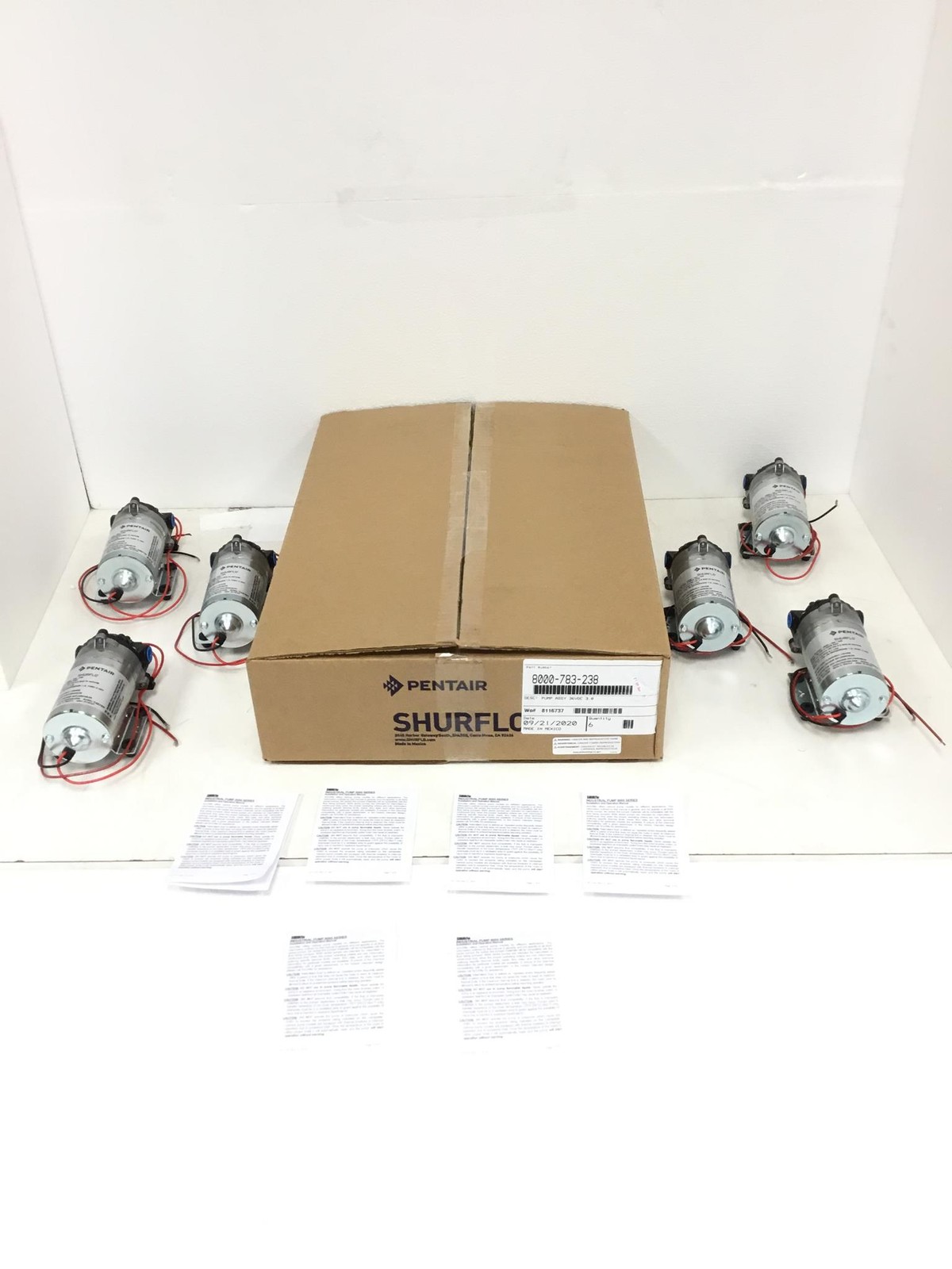 12x New SHURFLO 8000-783-238 Diaphragm Pump 3 Chamber 1.6 GPM 36VDC Pentair