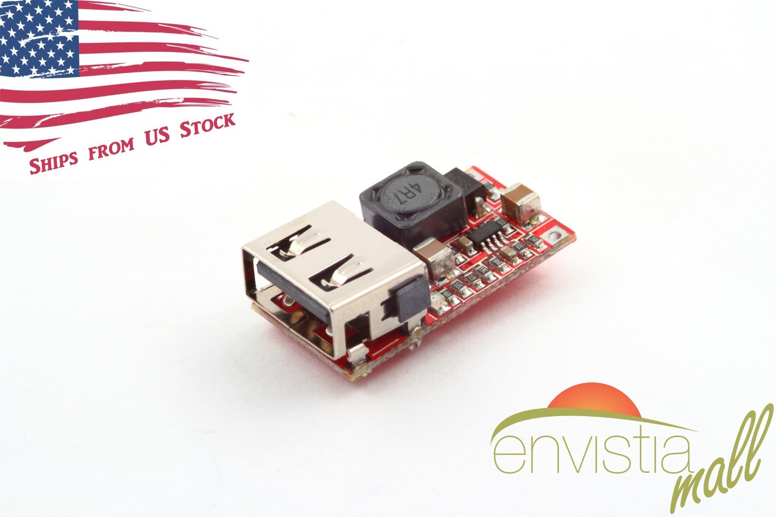 6-24V Input to 5V 2A USB Car Charger Module DC-DC Buck Step-Down Converter