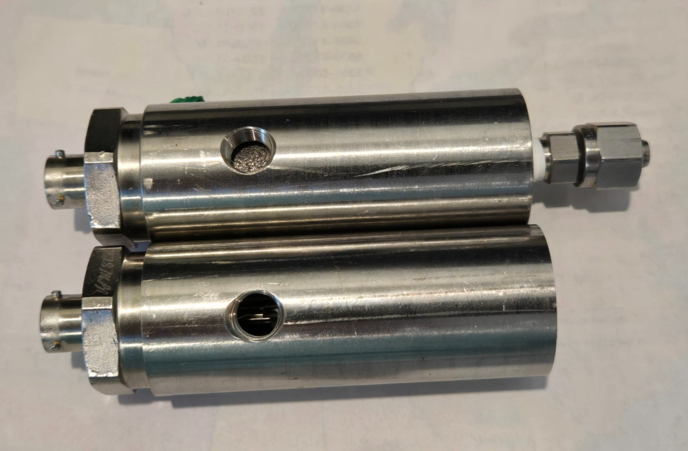 Panametrics Wetted Ultrasonic Flow Transducers 095268-12, 09 | 316 SS | 4-Pin