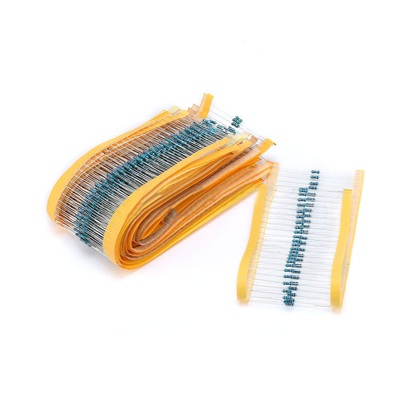 1Set 1/4W ±1% Metal Film Resistor Kit 1Ω-1MΩ 25Values 50Pcs/Value 1250pcs In All
