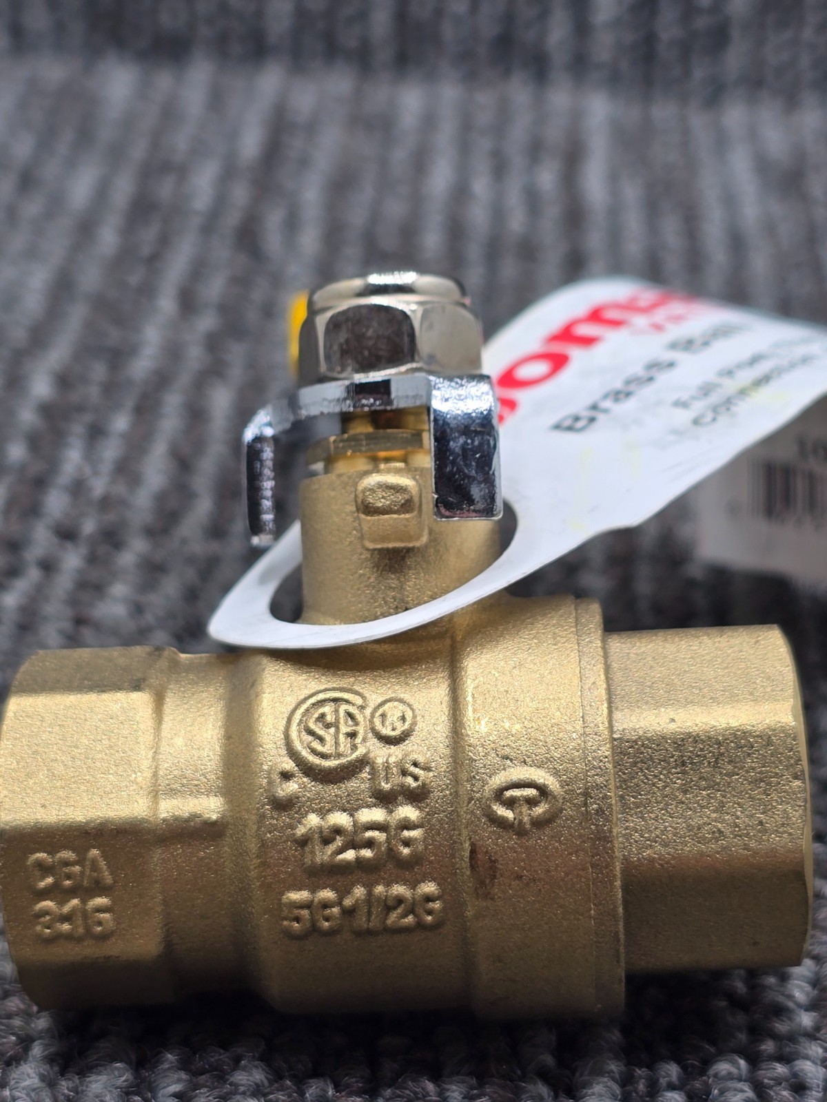 (QTY 2) Jomar Valve 100-103: 1/2″ Threaded Brass Full Port Ball Valve 600 WOG