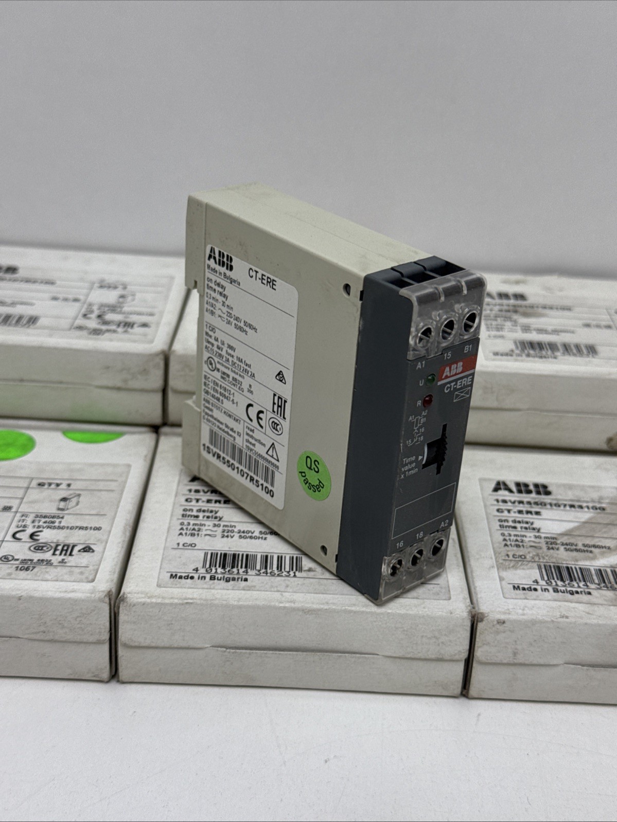 ABB 1SVR550107R5100 ON DELAY TIME RELAY CT-ERE 0,3Min-30Min