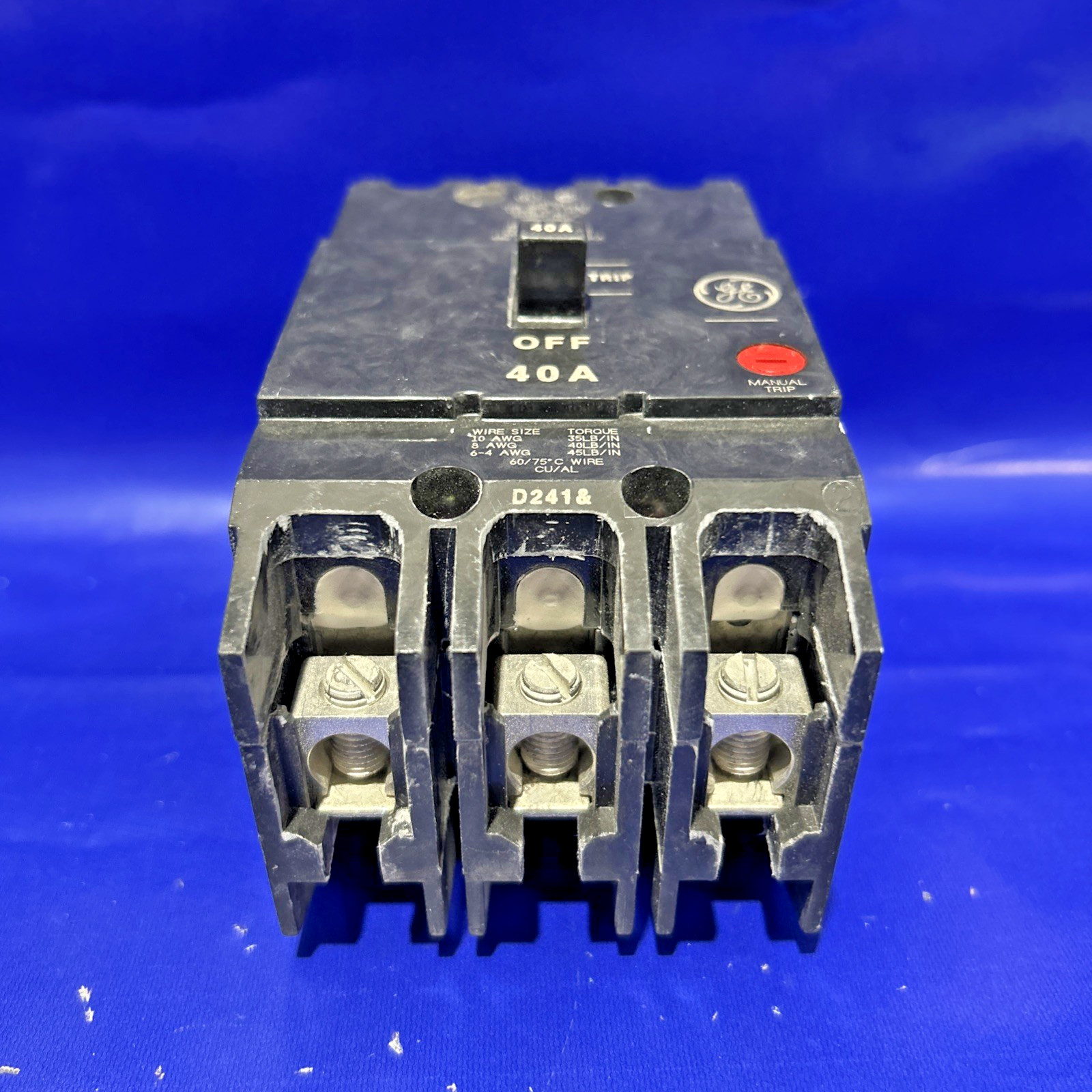 TEY340 40 Amp 480V 3 Pole GE Circuit Breaker🟦