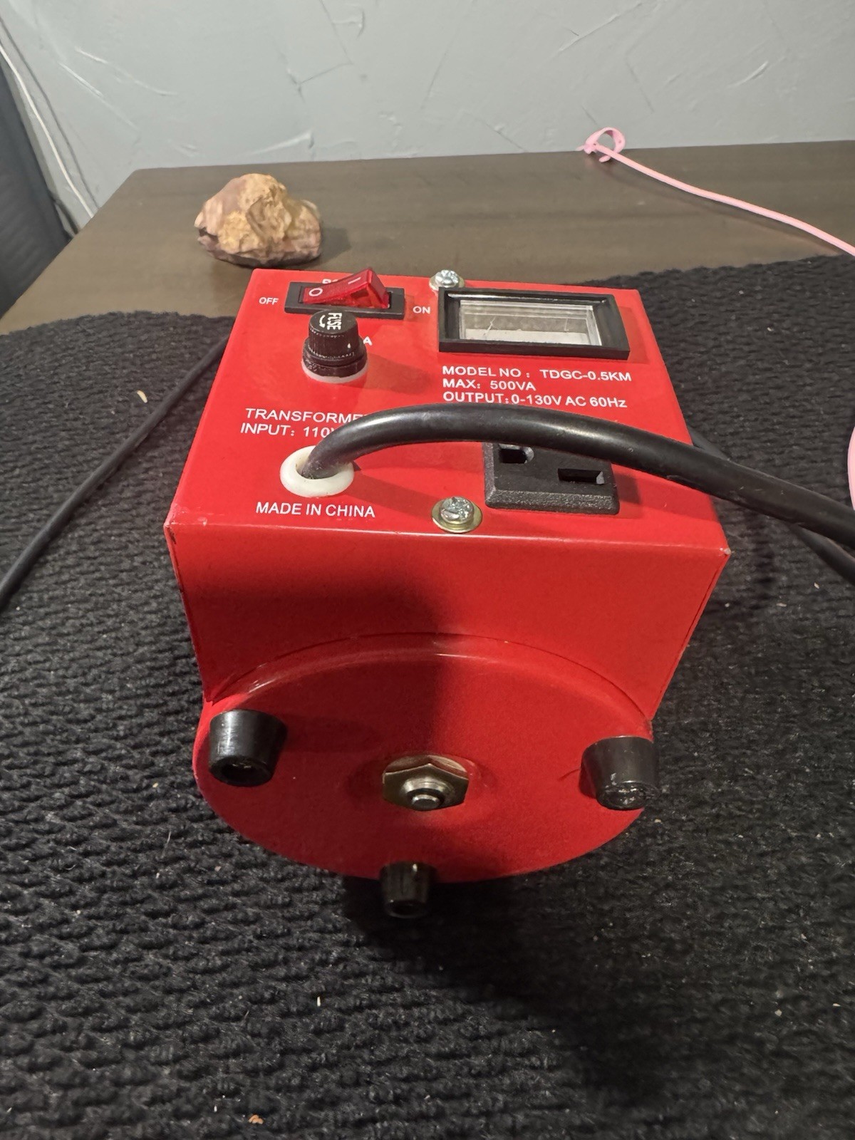 TDGC-0.5KM 500VA Autotransformer Variable Voltage Regulator 0-130V AC 110V 60Hz