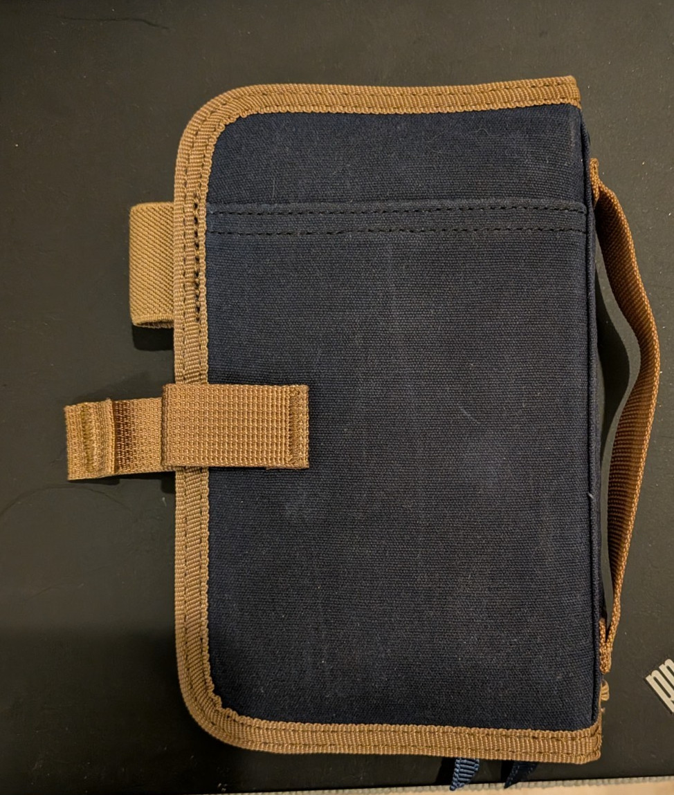 Lochby Mini Field Journal Nautical | Water Resistant Wax Canvas Cover