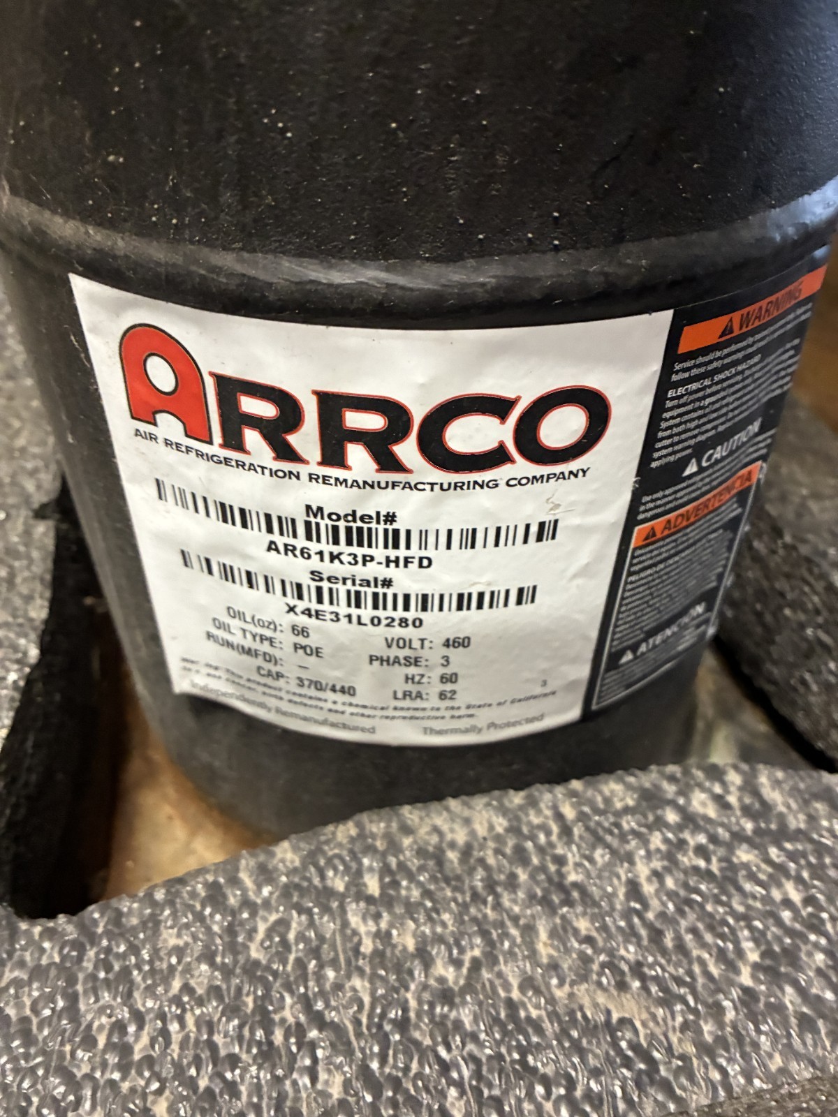 Arrco AA54KP-HFD 5 Ton Scroll Compressor