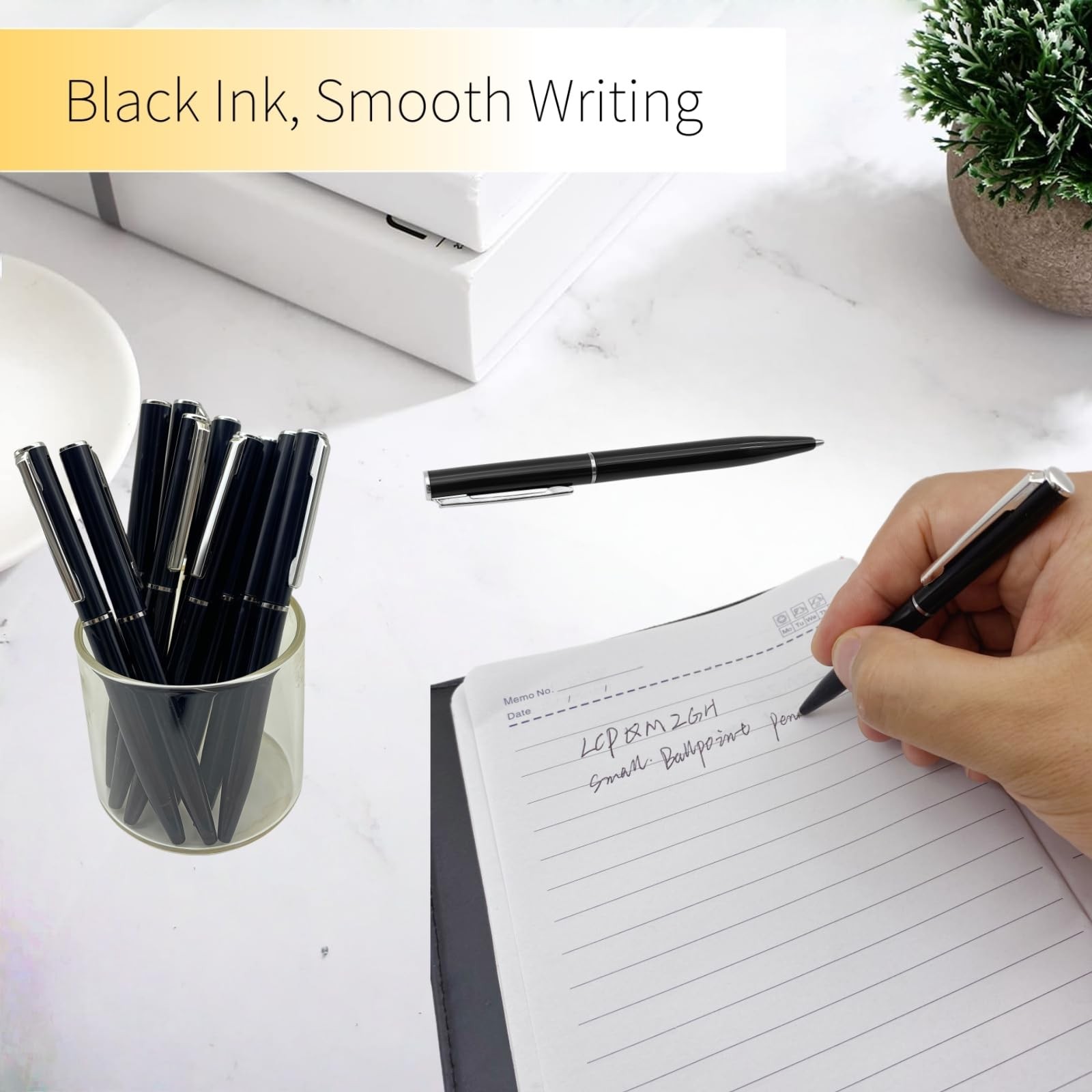 50 Pcs Small Ballpoint Pens, 4 Inch Mini Pens Bulk, for Pocket Notebooks and …