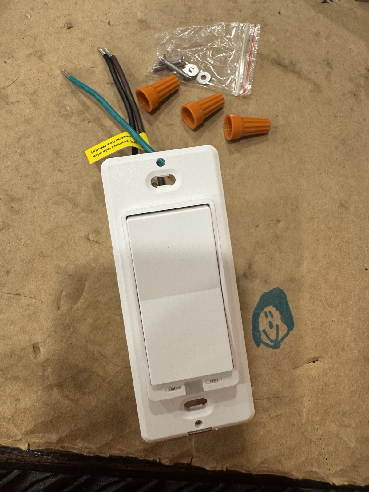 Martin Jerry RP-ZB-S01 Zigbee 1-Gang Non Neutral Rocker Smart White