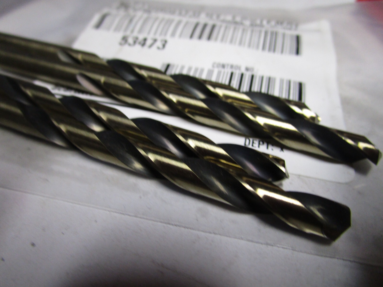 6.70mm HSS 135° Split Point Black and Gold Finish Jobber Drill QTY 4