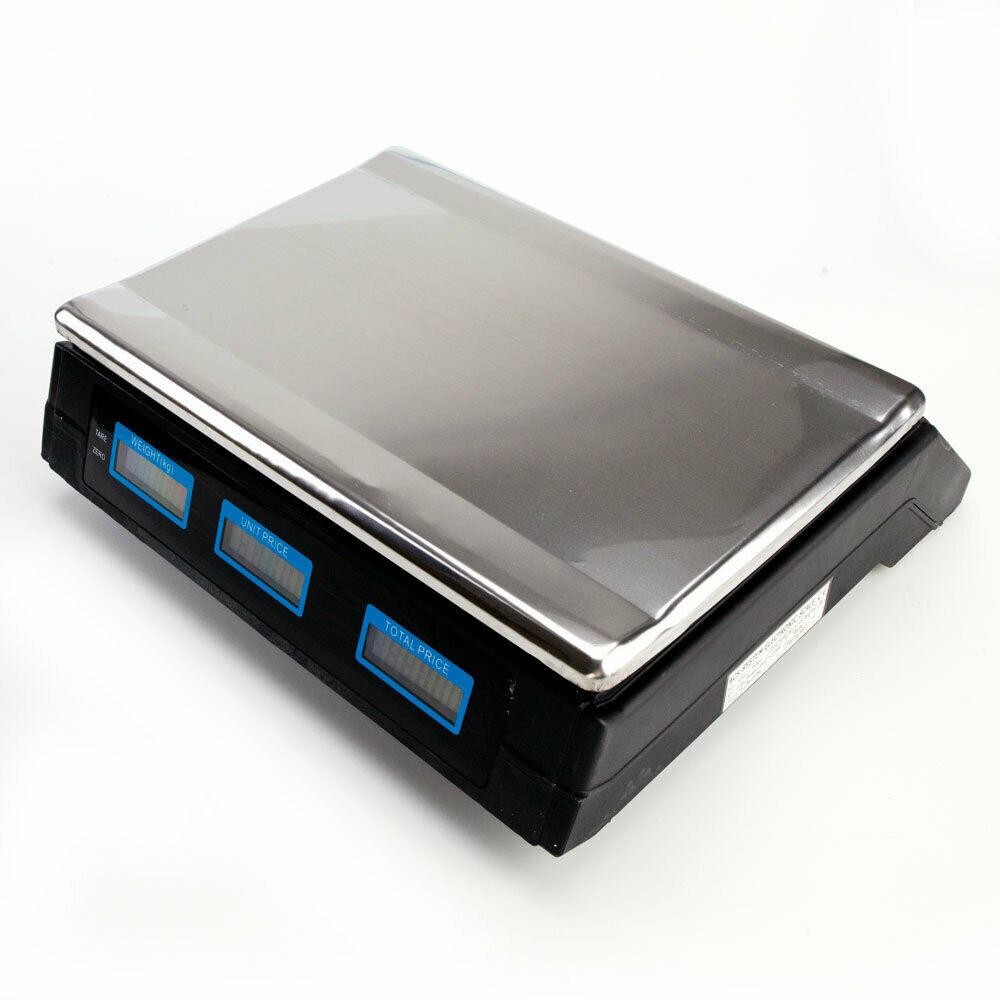 88LB Digital Weight Scale Price Computing Food Produce Deli Backlit LCD Display