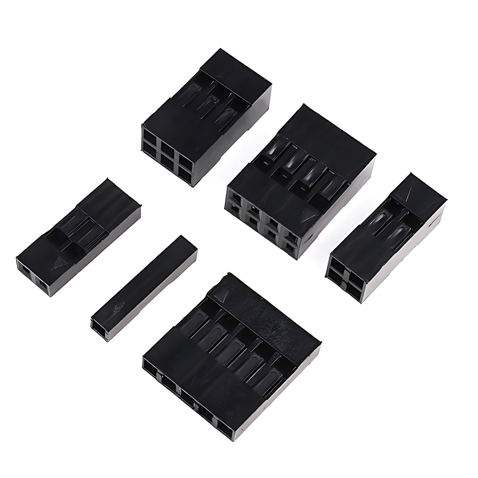 DuPont 2.54mm Connector Plug Housing Single / Double Row 1-10Pin 2×3-10Pin Shell