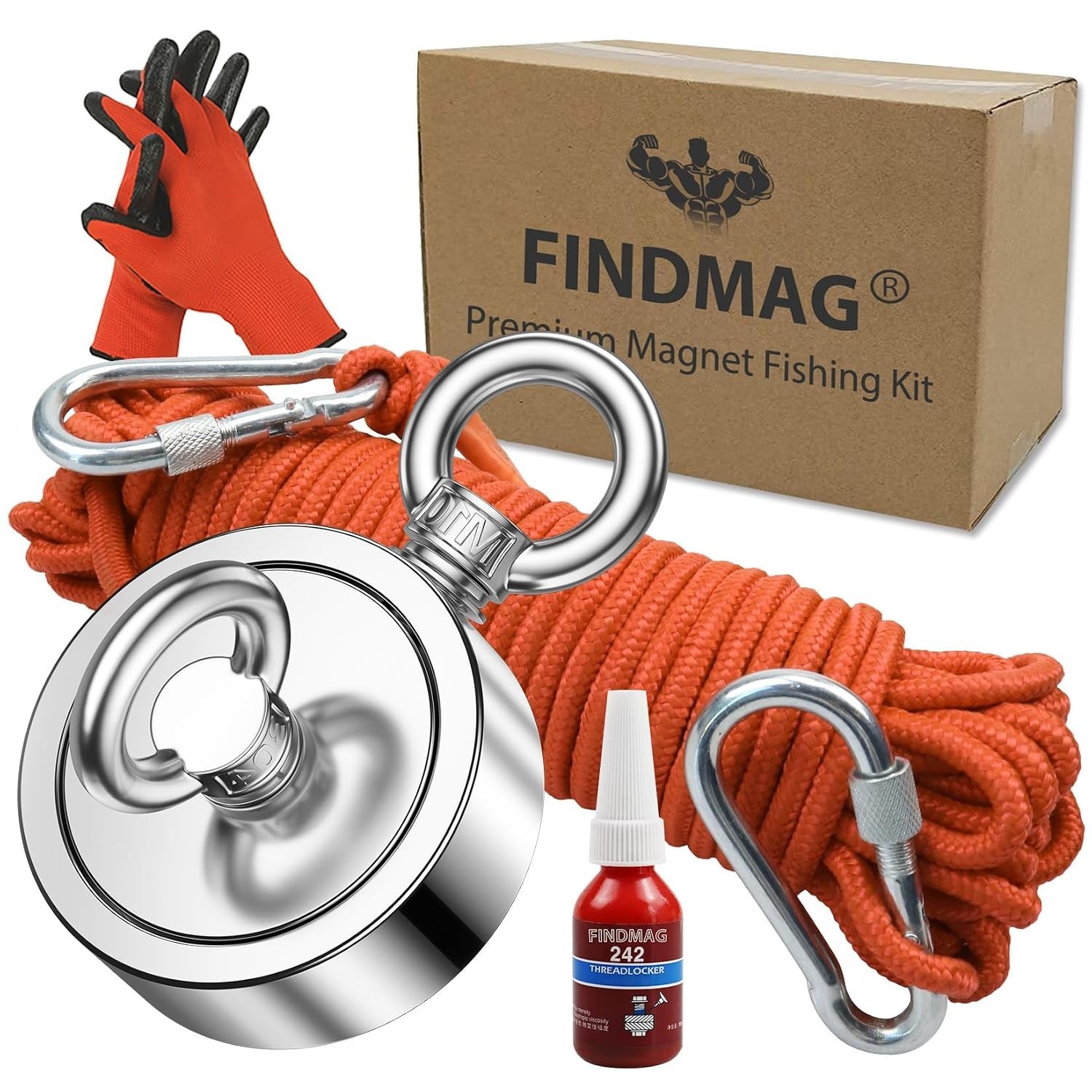 Robust 2.95 Inch Fishing Magnet – 1000 LB Pull Force for Underwater Retrievals