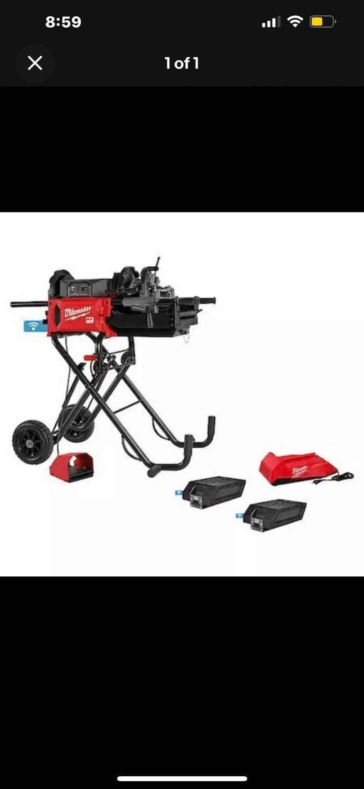 Milwaukee Mx Fuel Pipe, Threading Machine Kit MFX512-2XC
