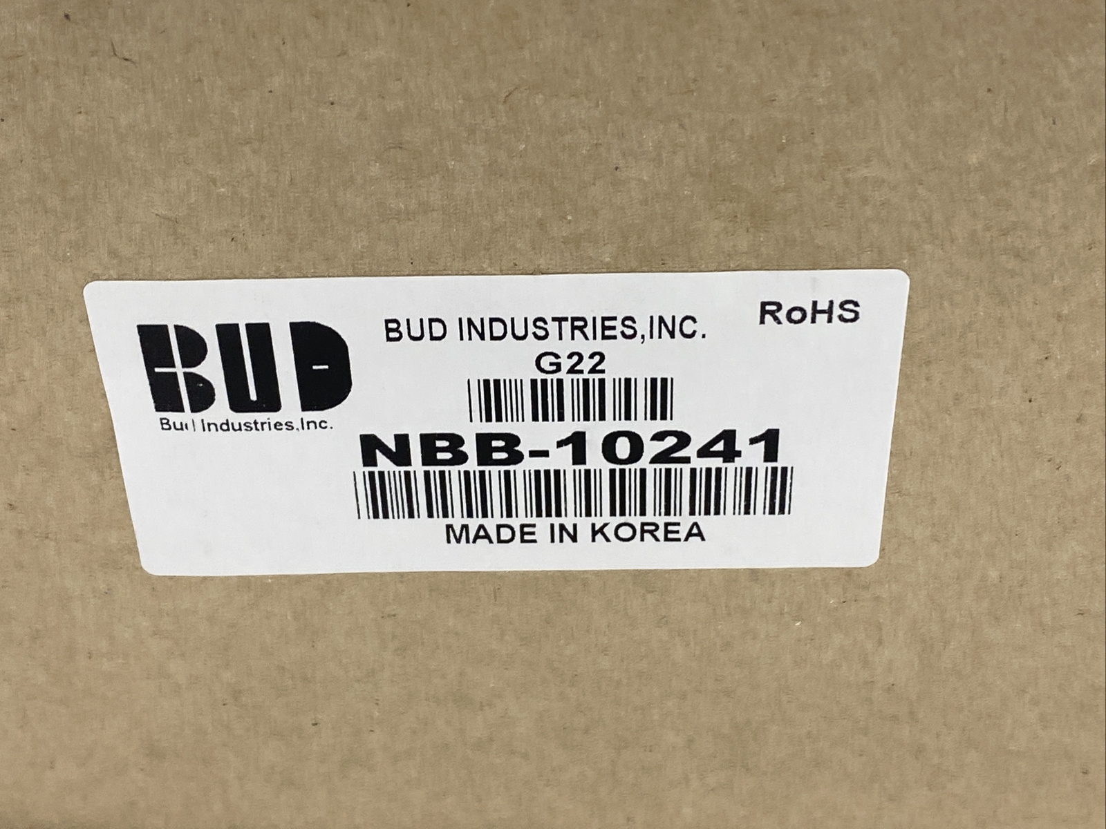 Bud Industries NBB-10241 NEMA Box, ABS Poly Blend, 10.7×6.8×4.3in New
