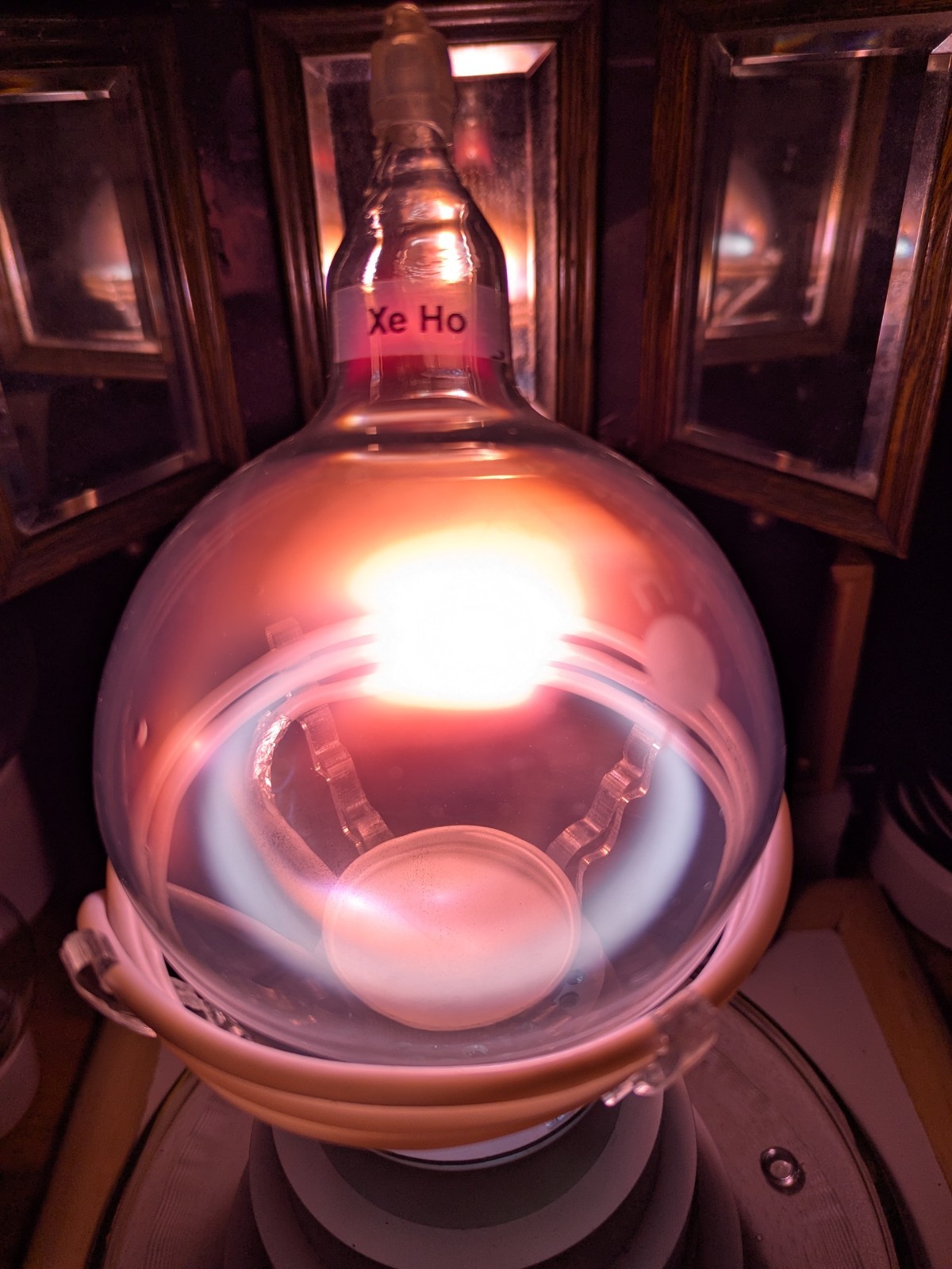 1L Ho/Xe Zerg Labs Experimental TICP Electrodeless Plasma Art Flask
