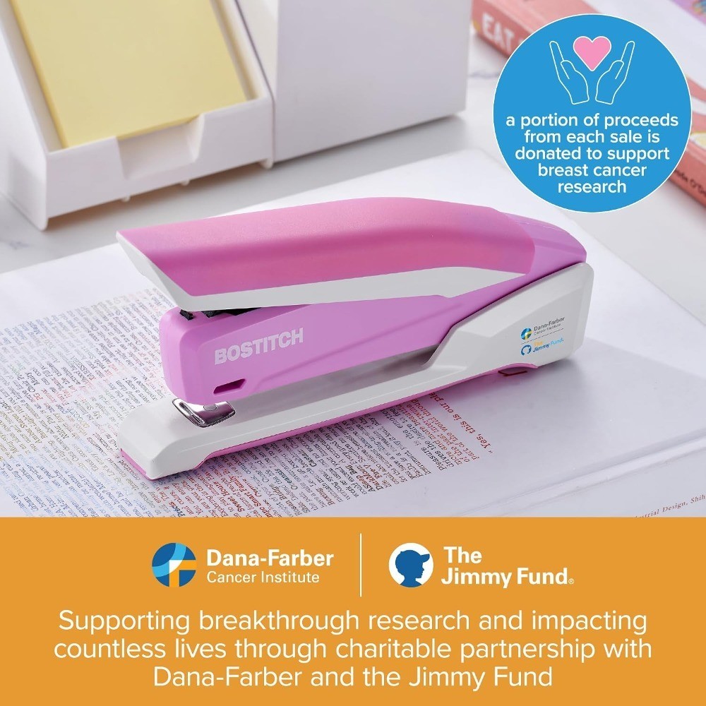 InPower Spring-Powered Desktop Stapler, 20 Sheet Capacity, One Finger Stapling,