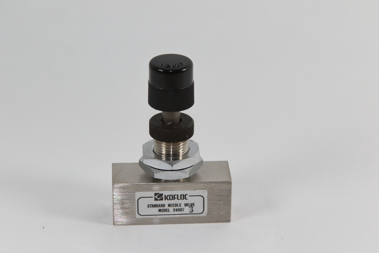 Precision needle/metering valve, KOFLOC, 304SS, 2400T-SUS304-RC1/4-N3