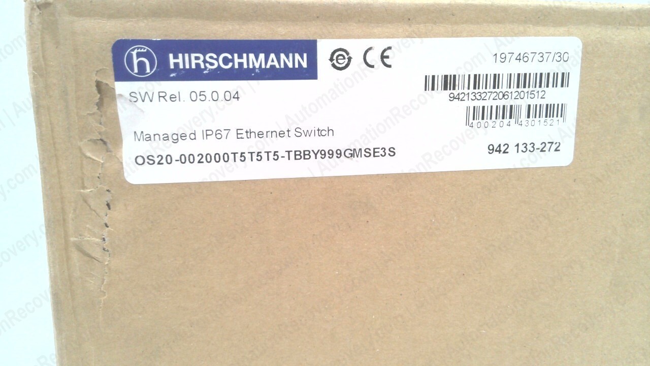 HIRSCHMANN 0S20-002000T5T5T5-TBBY999GMSE3S ETHERNET SWITCH, NEW #278287