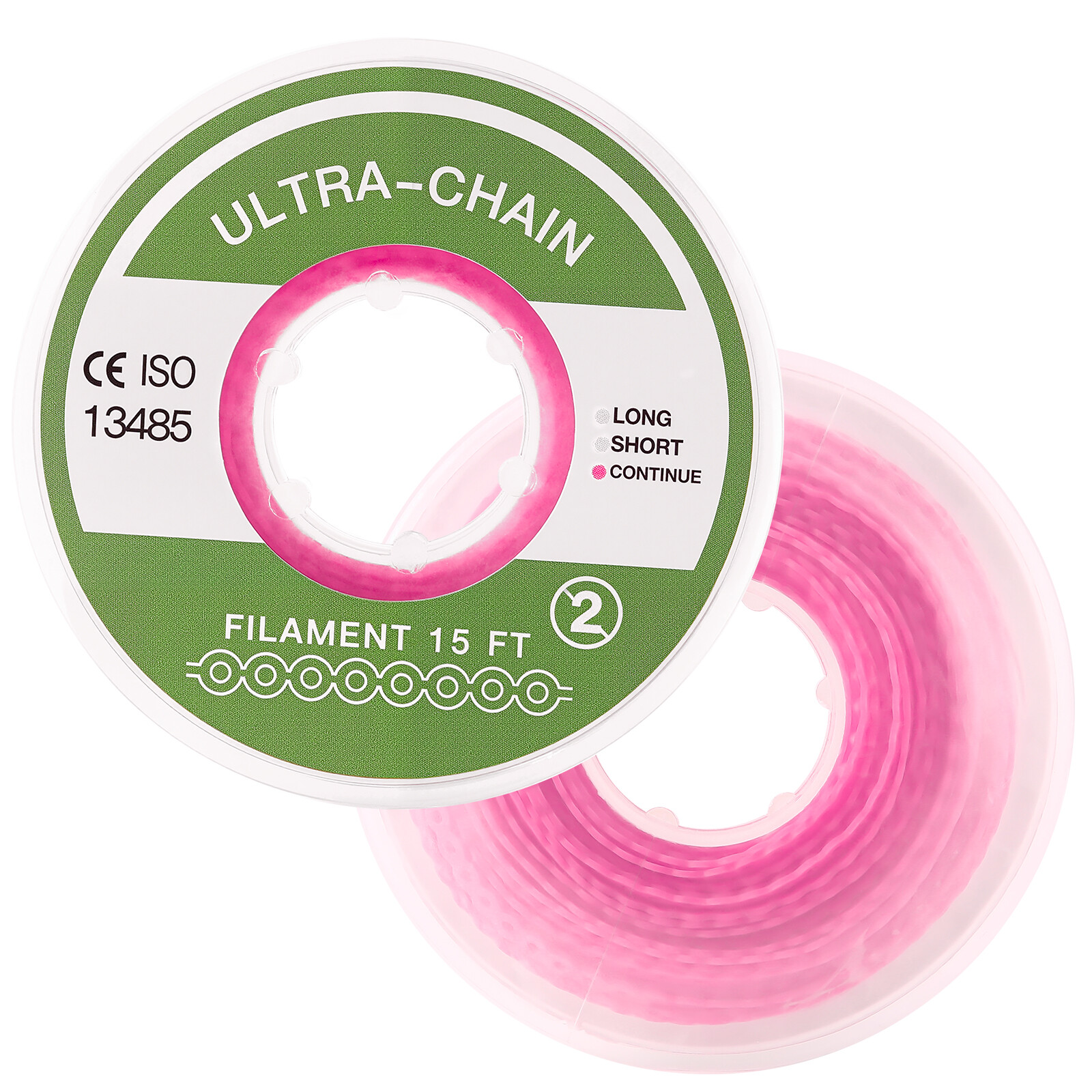 Dental Orthodontic Elastic Continue Power Chain 15ft/roll For Wire Brace