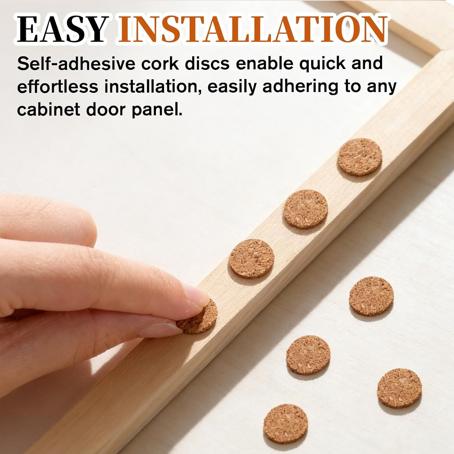 1400pc Self Adhesive Cork Circles 0.5 Inch Cabinet Door Bumper Pad Furniture Dot