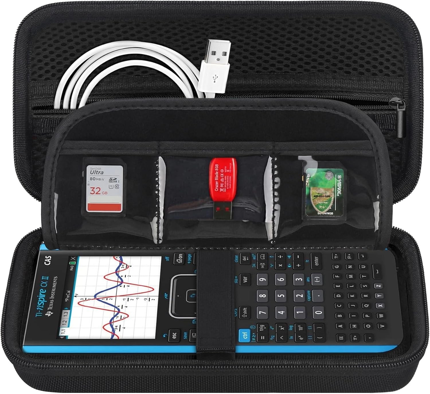 BOVKE Calculator Black Case for Texas Instruments Graphic Calculators CASE ONLY