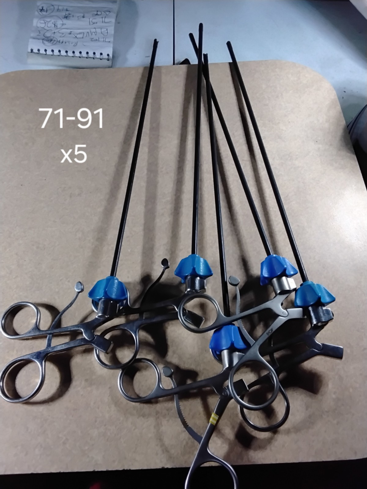 Lot Of 5 Circon Surgical Laparoscopic 0344 Surgery Instruments
