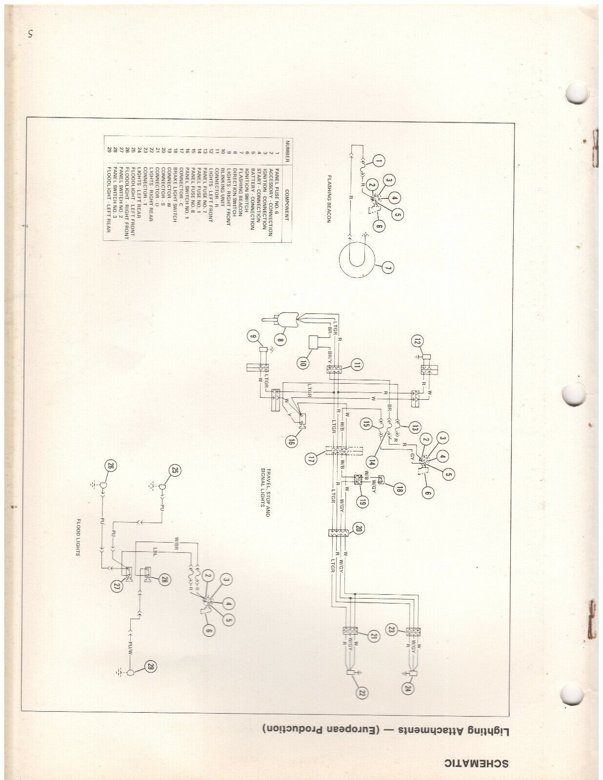 Cat V110, V130, V150 Electrical System Schematic Manual (SENB8213) {P3044}