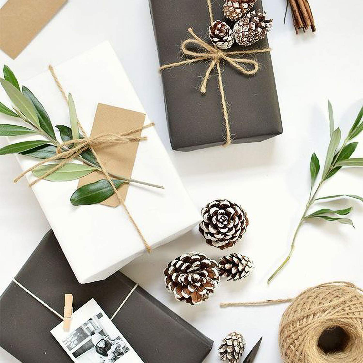 White Kraft Paper Natural Recycled Paper, Kraft Paper Roll Ideal for Art…