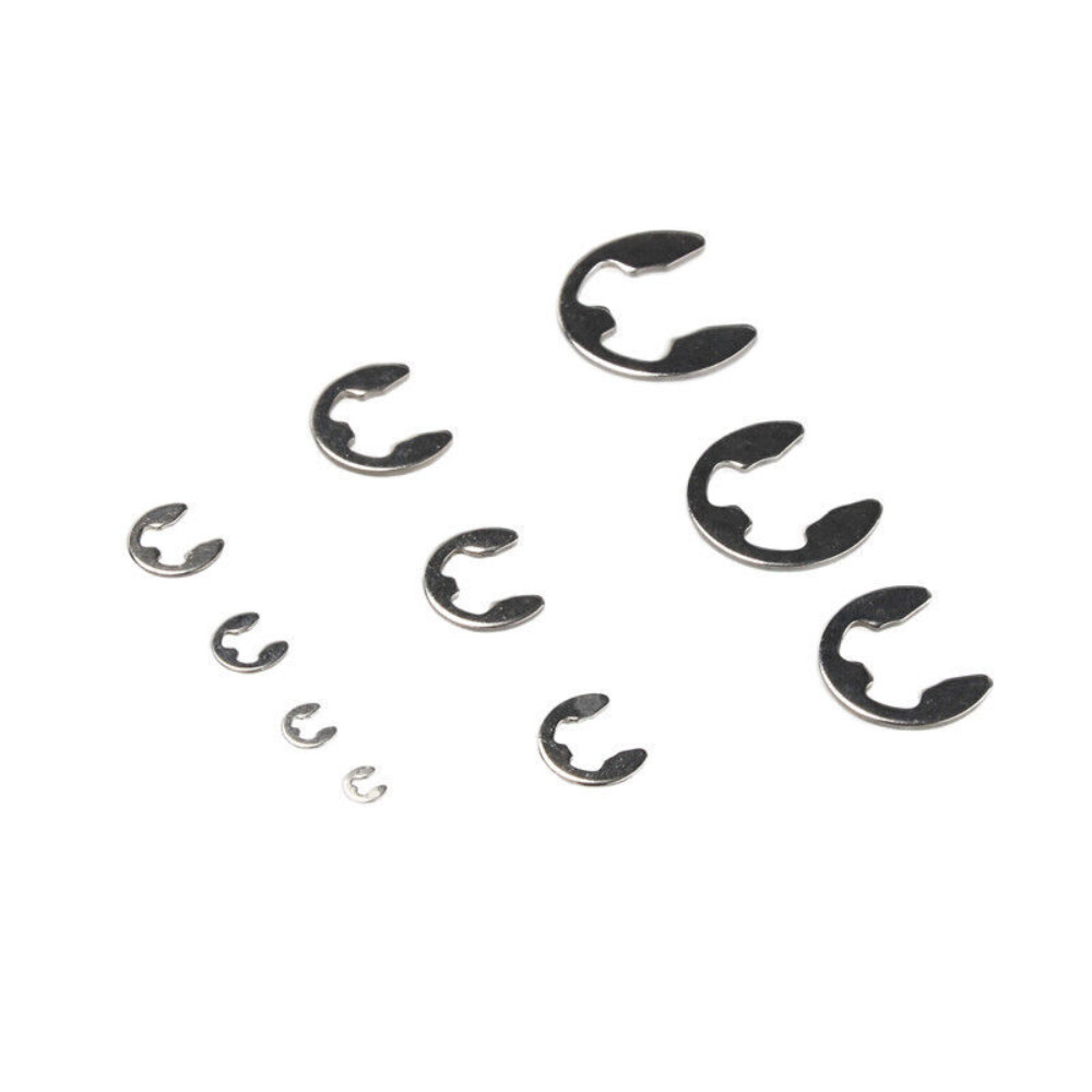 600PCS E-Clip External Retaining Snap Internal Circlip Ring Kit Stainless Steel