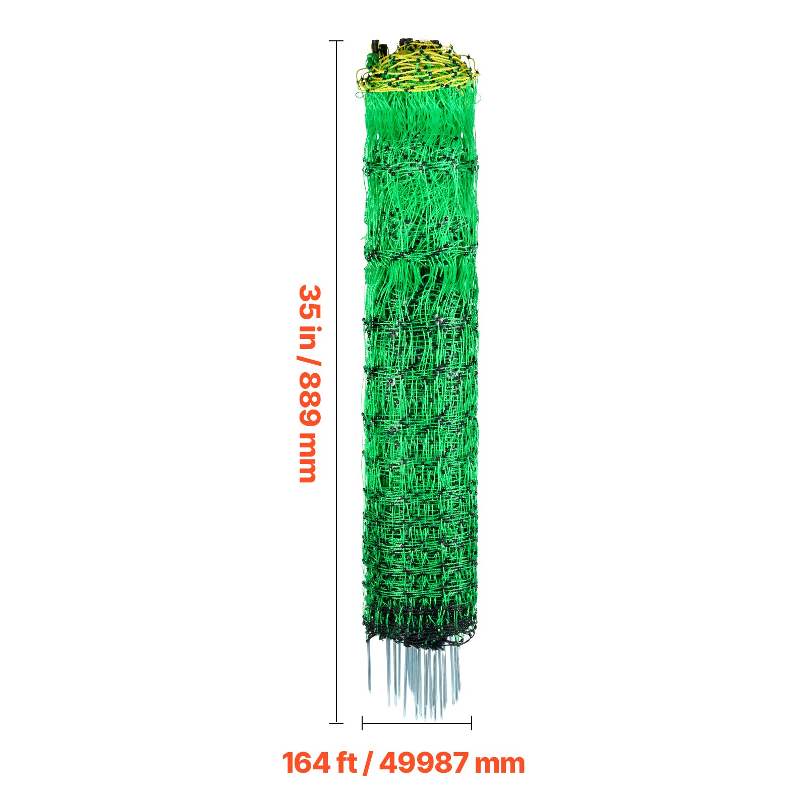 VEVOR Electric Netting Fence Kit Sheep Fencing 35″H x 164’L with Posts Spikes