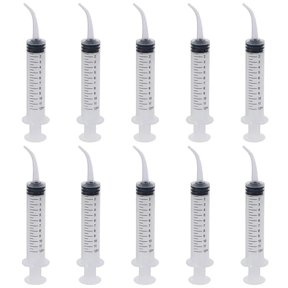 No Needle 12 ml Syringes for Liquid Multipurpose Transparent Plastic Liquid Disp
