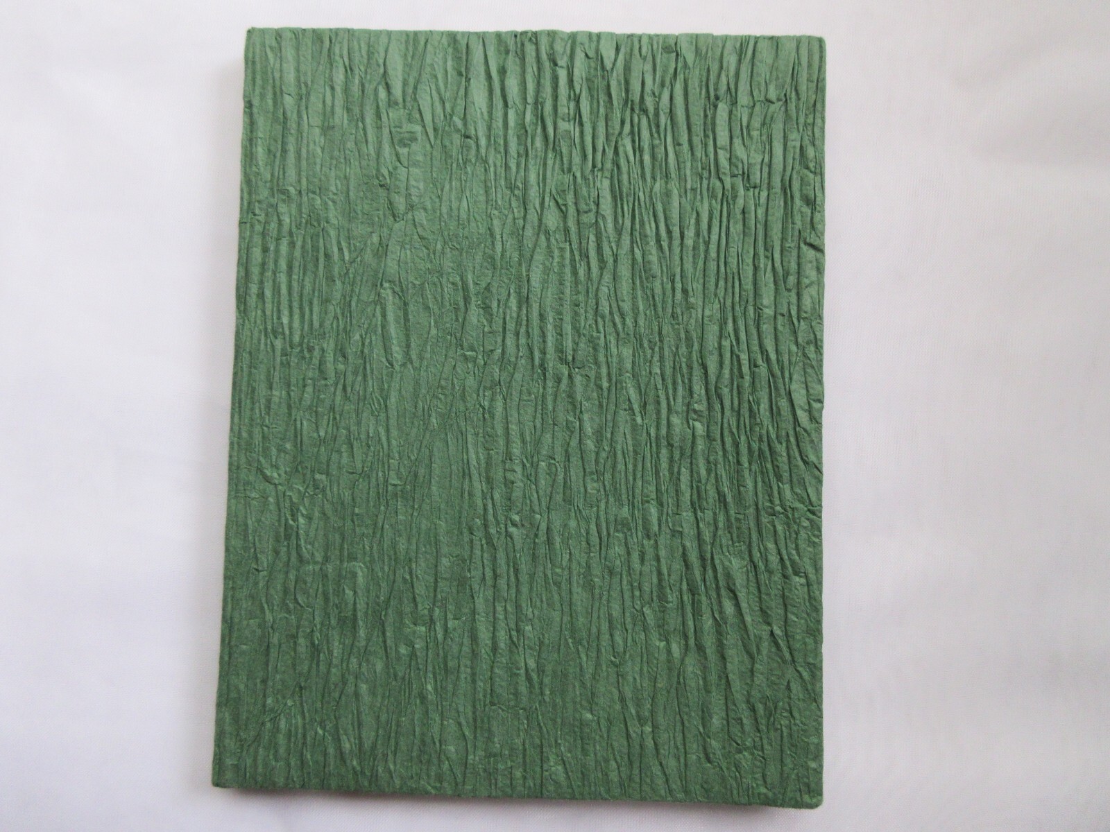 New Handmade Textured Paper 5×7 Journal Blank 20-Page Green Notebook Pad Diary