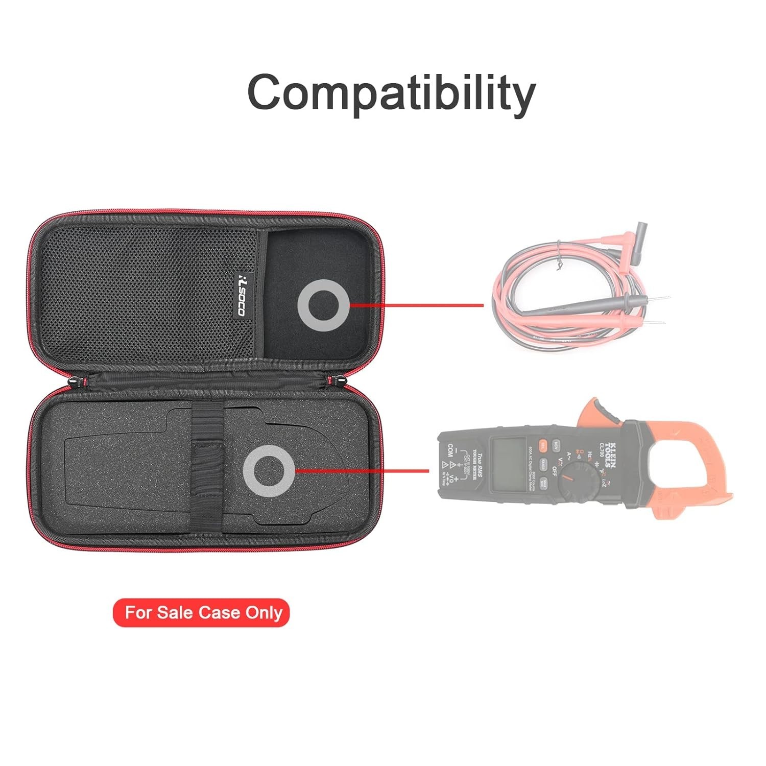 Klein Tools CL800/CL810/CL710 Hard Case | Compact Design//^-~