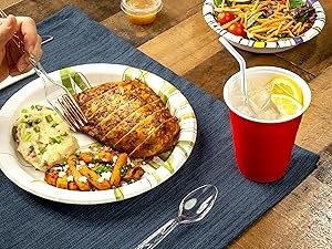 Disposable Clear Plastic Forks, Premium Quality, BPA-Free, for Everyday Use,
