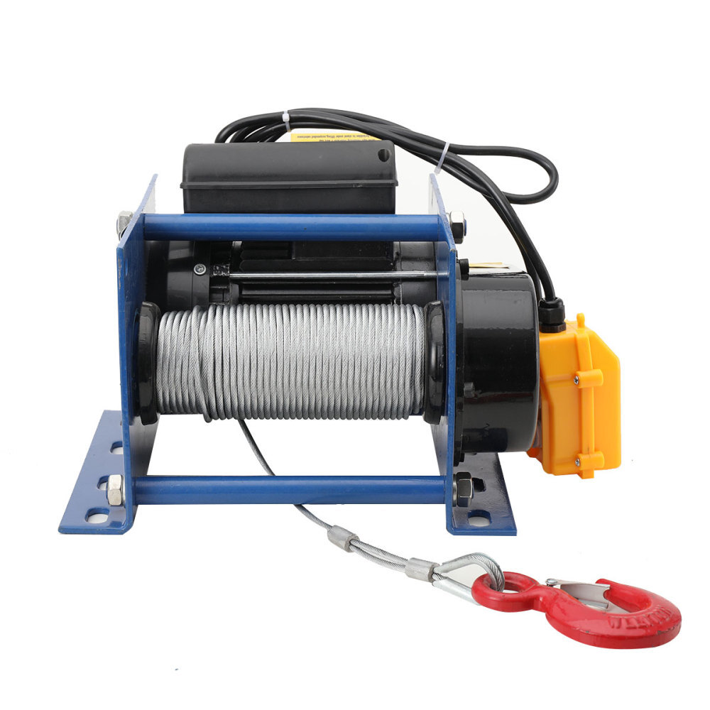 Electric Winch 200kg/400kg Electric Hoist 30M Steel Wire Rope Windlass Winding