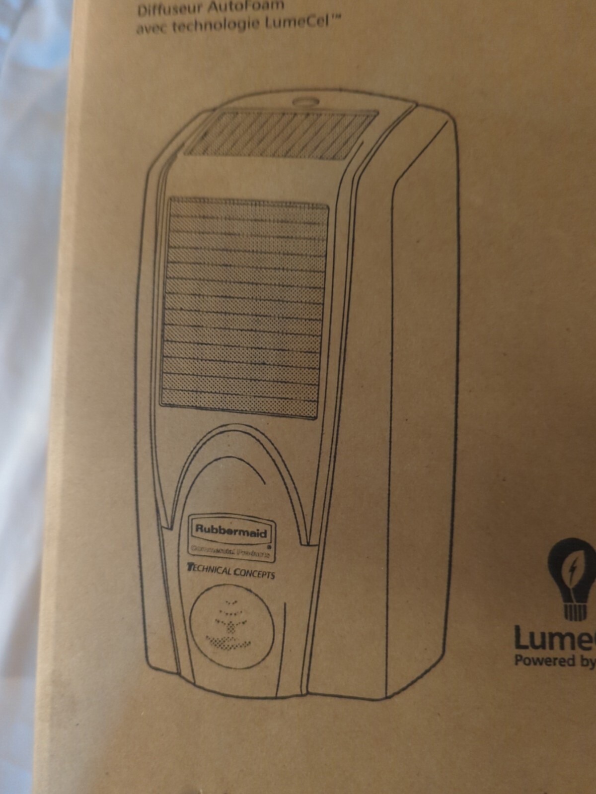 RUBBERMAID 1980826 Lumecel Plastic AutoFoam Foam Soap Dispenser Black/Chrome