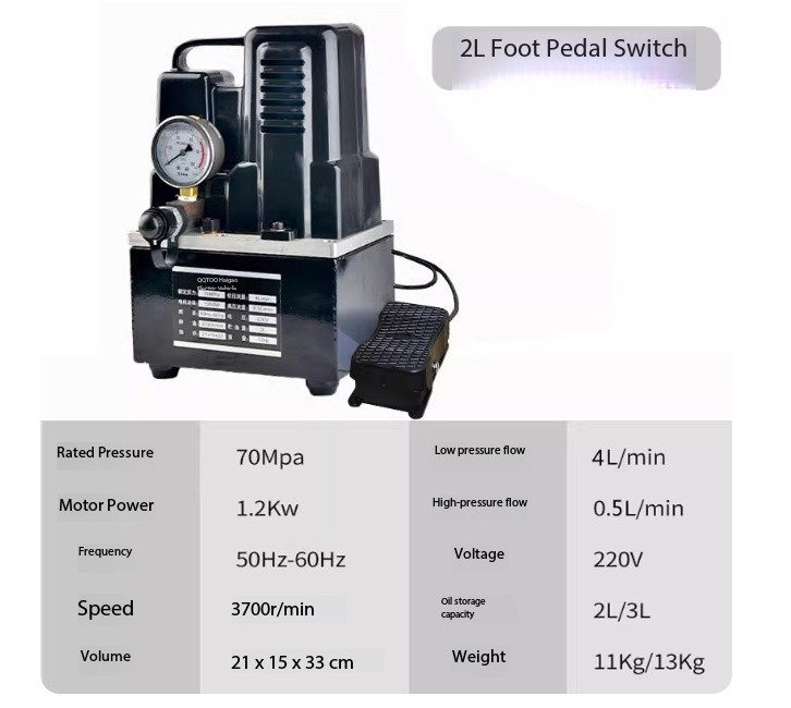 Electric Pump Station Solenoid Valve with Foot-Operated Hydraulic Press