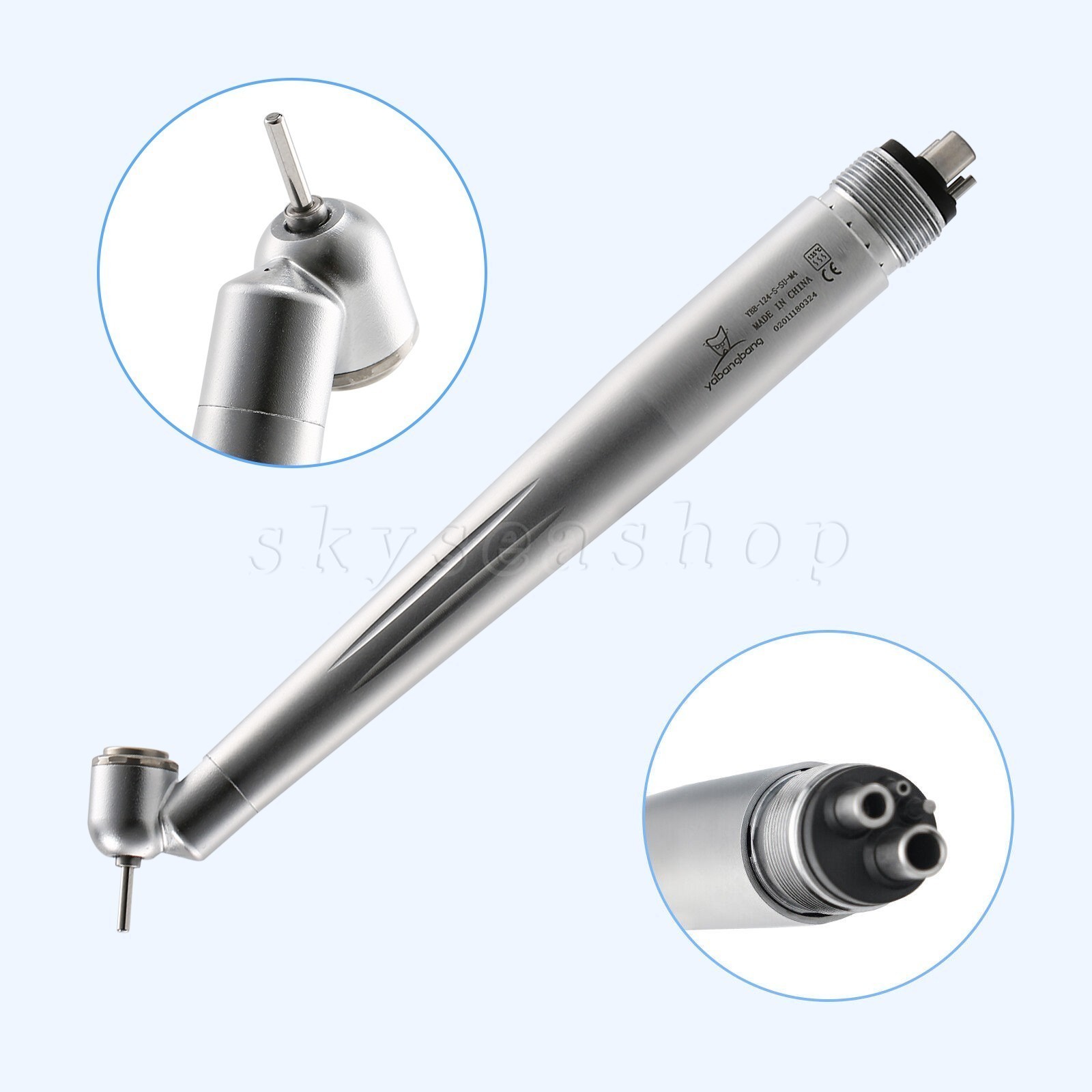 1-10 Dental Surgical Fast Handpiece 4 Hole Midwest 45 Degree Angle Rear Exhaust
