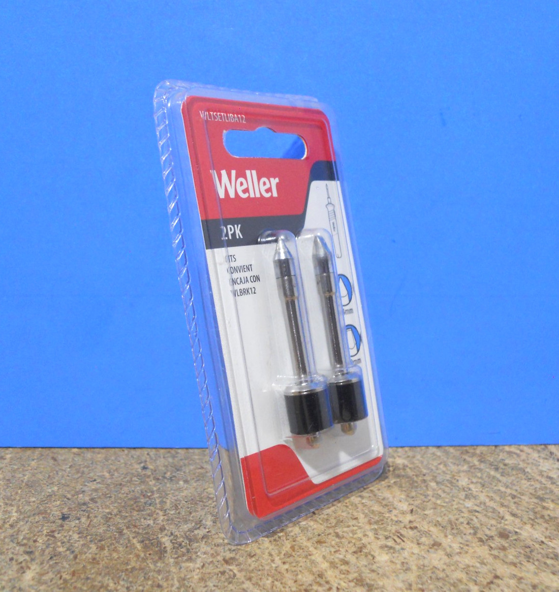 Weller 12W Tip Bundle for WLBRK12, 2 PK Chisel 4.0mm and Conical 0.4mm FREE SHIP