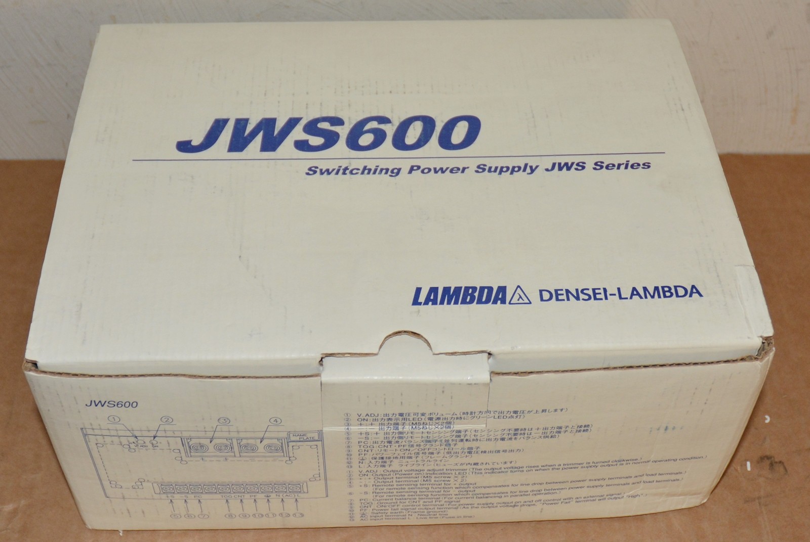 Lambda New JWS600-24 Industrial Switching Power Supply 24 V DC 27 A 600 W