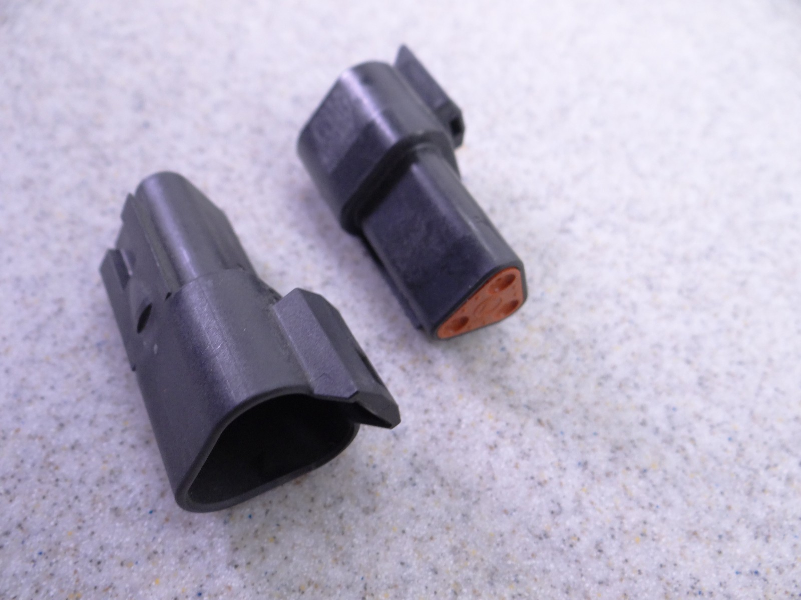 Pair of Deutsch DT04-3P-EP10 3 Way Black J1939 120 Ohm Terminating Resistor