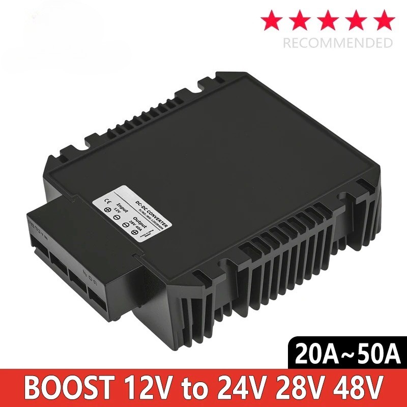 12V to 24V 28V 36V 48V DC Boost Converter 50A Step Up Voltage Regulator for Car