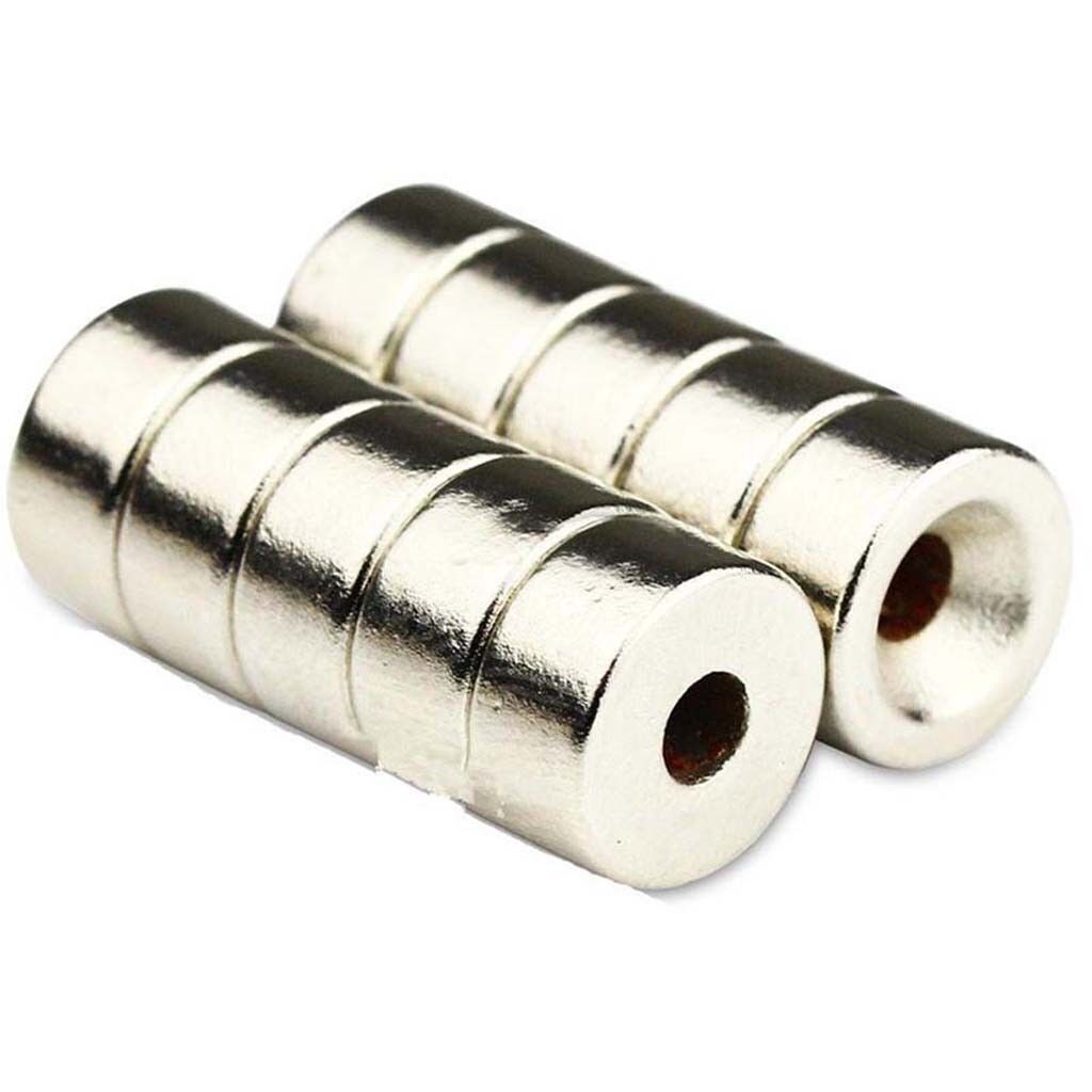 Lot 10-100 Strong Countersunk Ring Magnets 12x 3mm Rare Earth Neodymium 4mm hole