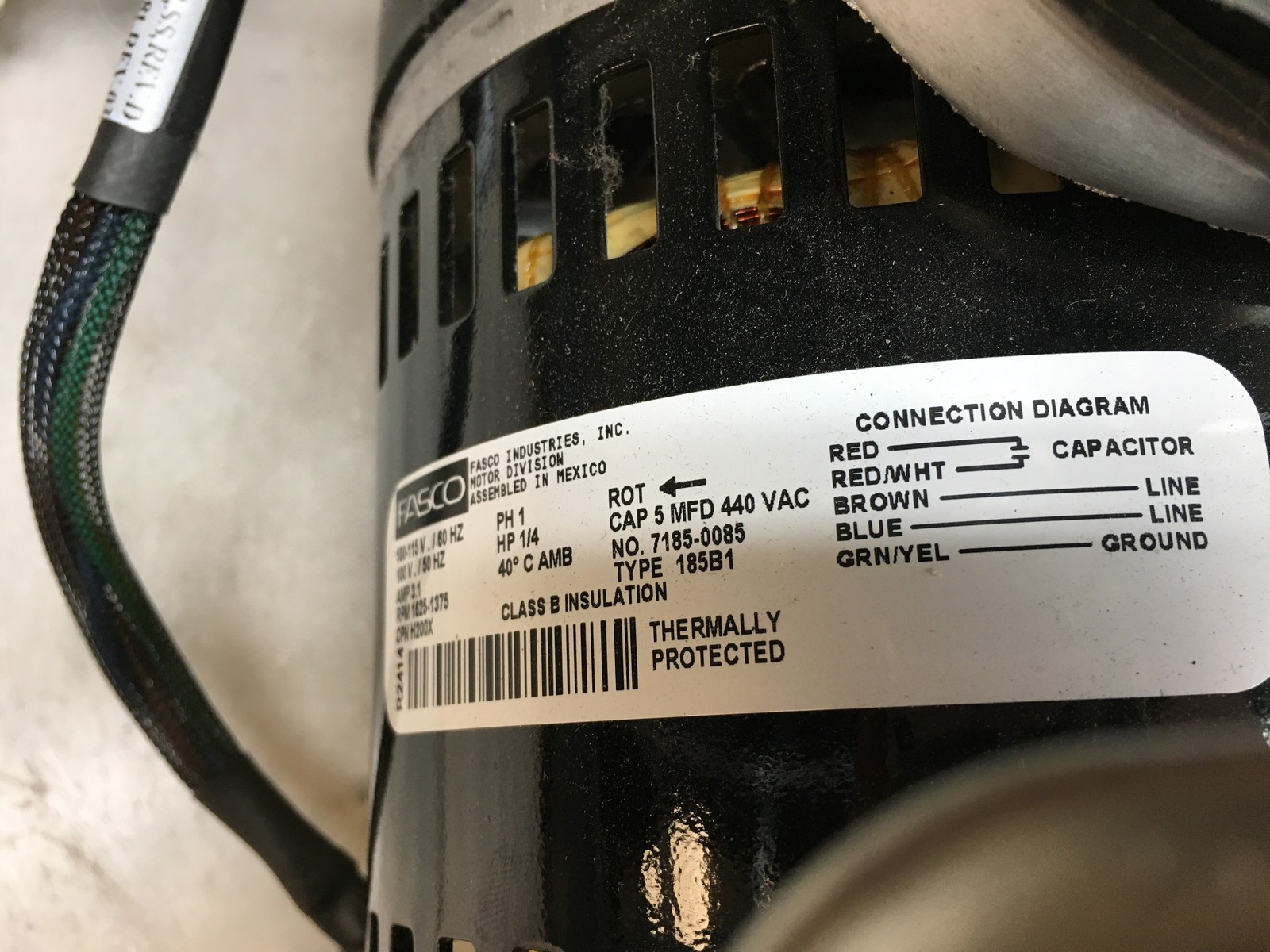 GAST 74R135-P123-H200X 1/4HP 100PSIG 110V 7185-0085 Rocking Piston Vac Pump