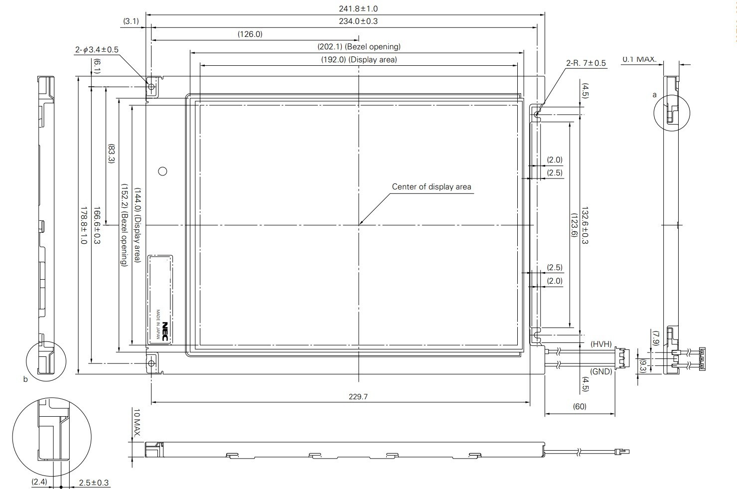 HLD0909-010050 TEREX DEMAG replace lcd