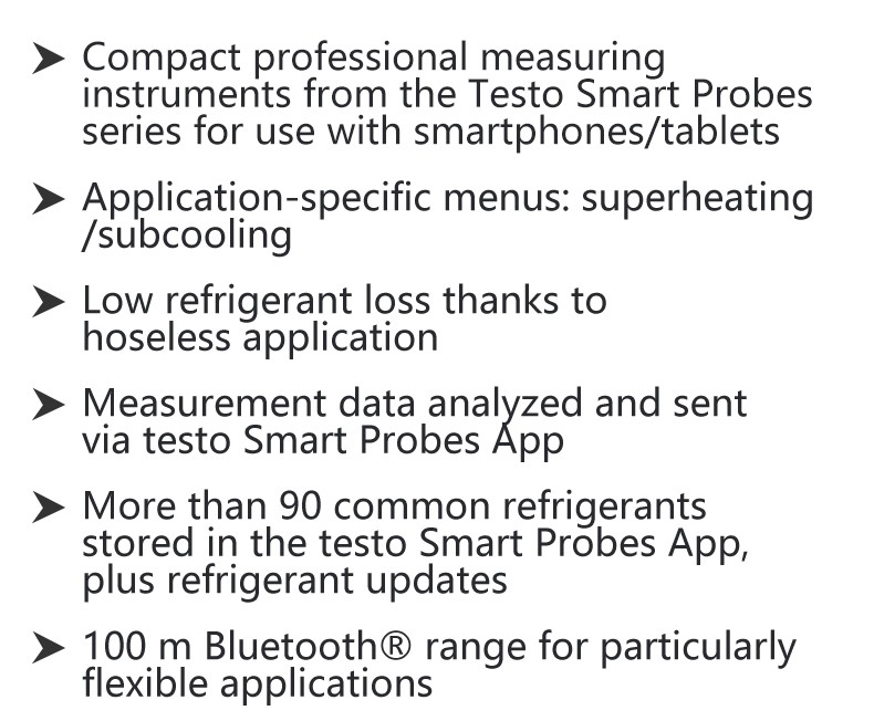 Testo 0563 0002 10 Smart Probes AC & Refrigeration Test Kit 2x549i & 115i HVAC