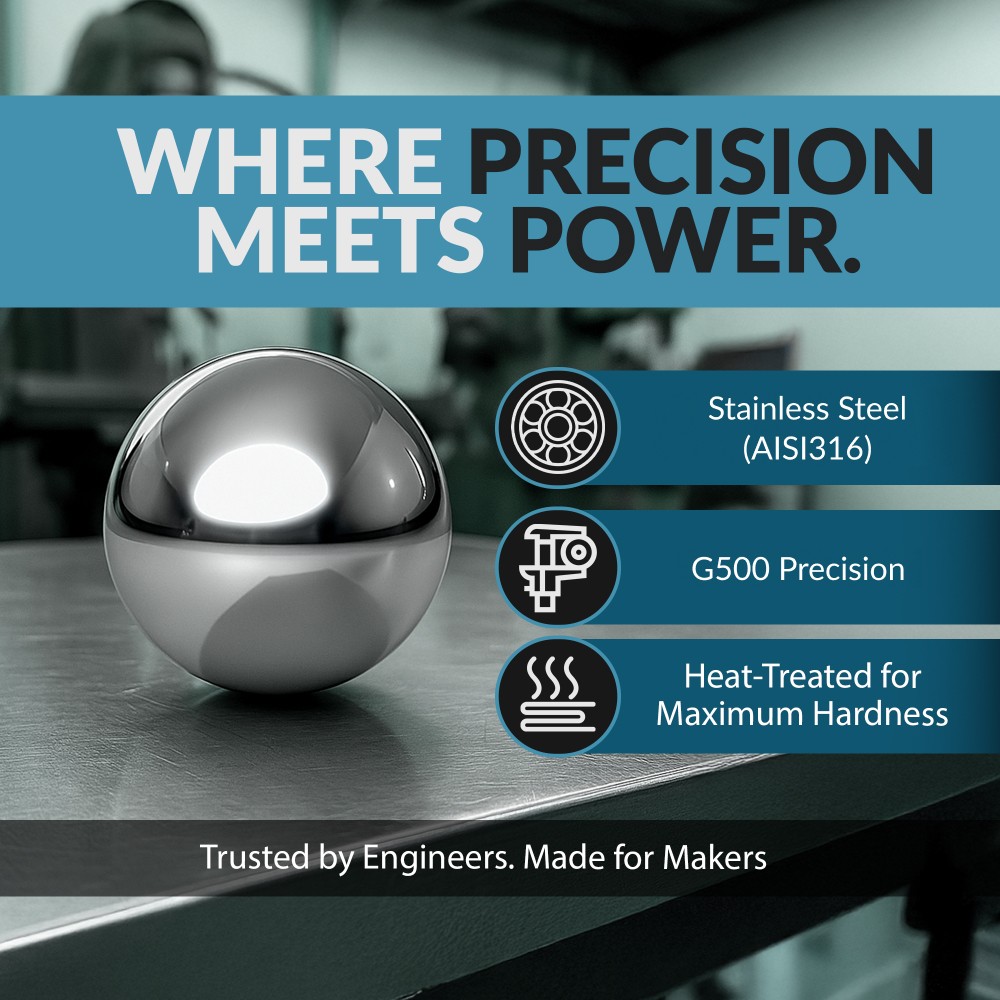 (1 Kg) 10mm Chrome Steel G500 Precision Ball