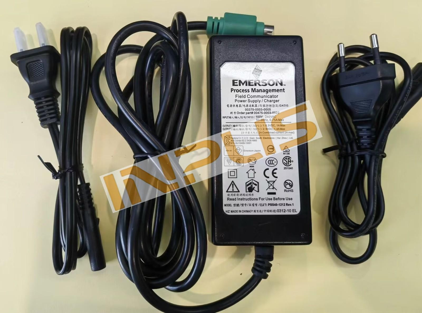 EMERSON ROSEMOUNT 475 HART COMMUNICATOR CHARGER POWER SUPPLY 00475-0003-0022